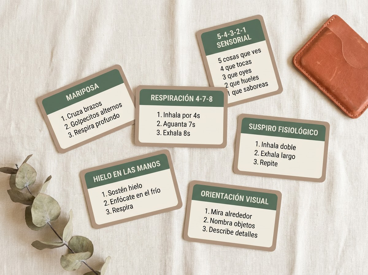 Tarjetas de emergencia para regulación del sistema nervioso