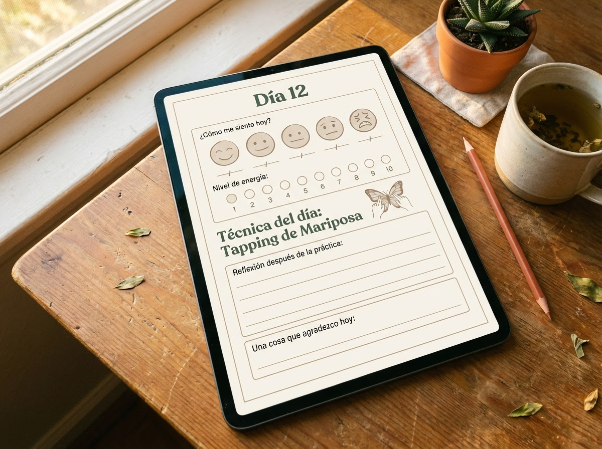 Diario de regulación de 30 días — vista previa de una página